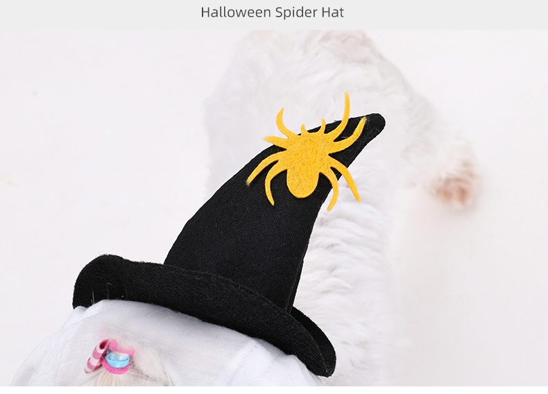 Halloween Ghost Pet Costume with Pumpkin Design and Mini Witch Hat